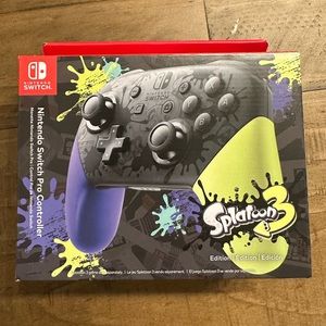 New Nintendo switch Splatoon 3 special edition pro controller